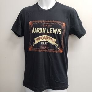 Aaron Lewis Sinners & Sanctified Tour 2017 Tshirt Size Small